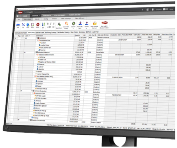 Heavy Construction Estimating Software - B2W Estimate